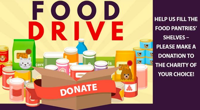 Food drive, donate food items