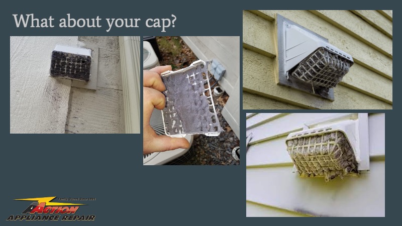Removed and cleaned outside dryer vent cap.