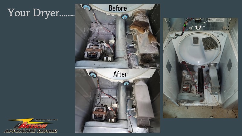 Before and after cleaning.